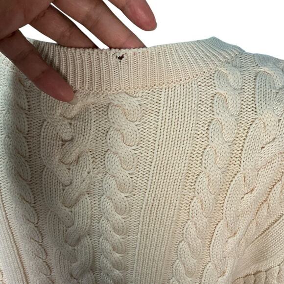 ESCADA by MARGARETHA LEY 100% New Wool Size 42 Cream Tight Knit With Pearls - Picture 5 of 16